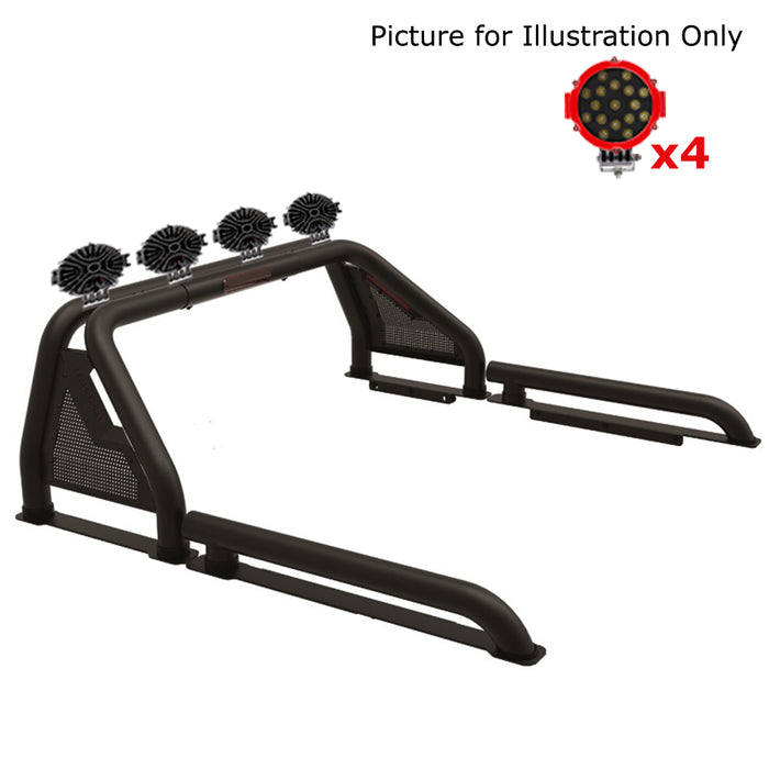 Black Horse Off Road GLRB-05B-PLR Gladiator Roll Bar Kit - Truck Part Superstore