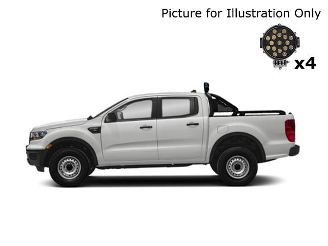 Black Horse Off Road GLRB-07B-PLB Gladiator Roll Bar Kit - Truck Part Superstore
