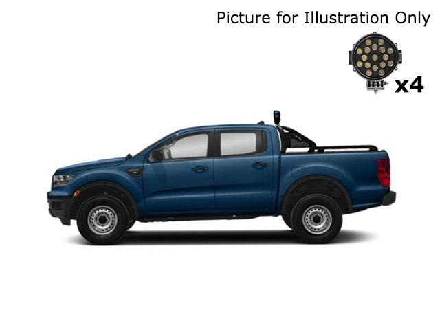 Black Horse Off Road GLRB-07B-PLB Gladiator Roll Bar Kit - Truck Part Superstore