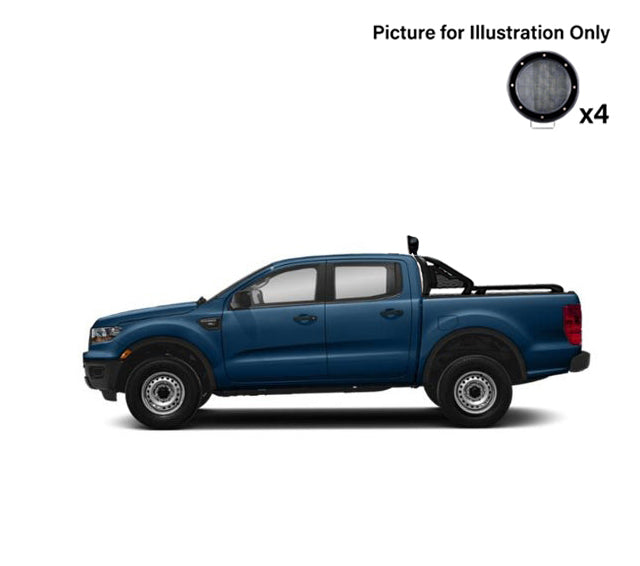 Black Horse Off Road GLRB-07B-PLFB Gladiator Roll Bar Kit - Truck Part Superstore