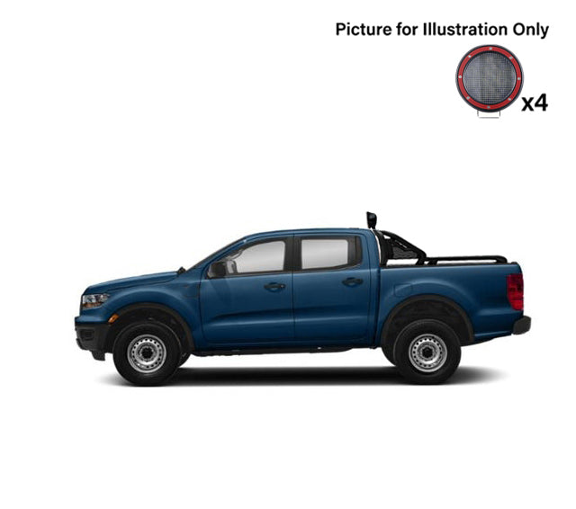 Black Horse Off Road GLRB-07B-PLFR Gladiator Roll Bar Kit - Truck Part Superstore