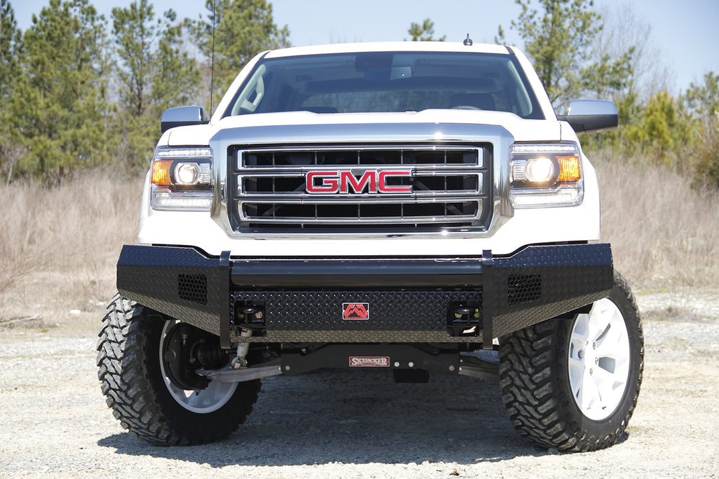 Fab Fours GM07-K2161-1 Black Steel Front Ranch Bumper - Truck Part Superstore