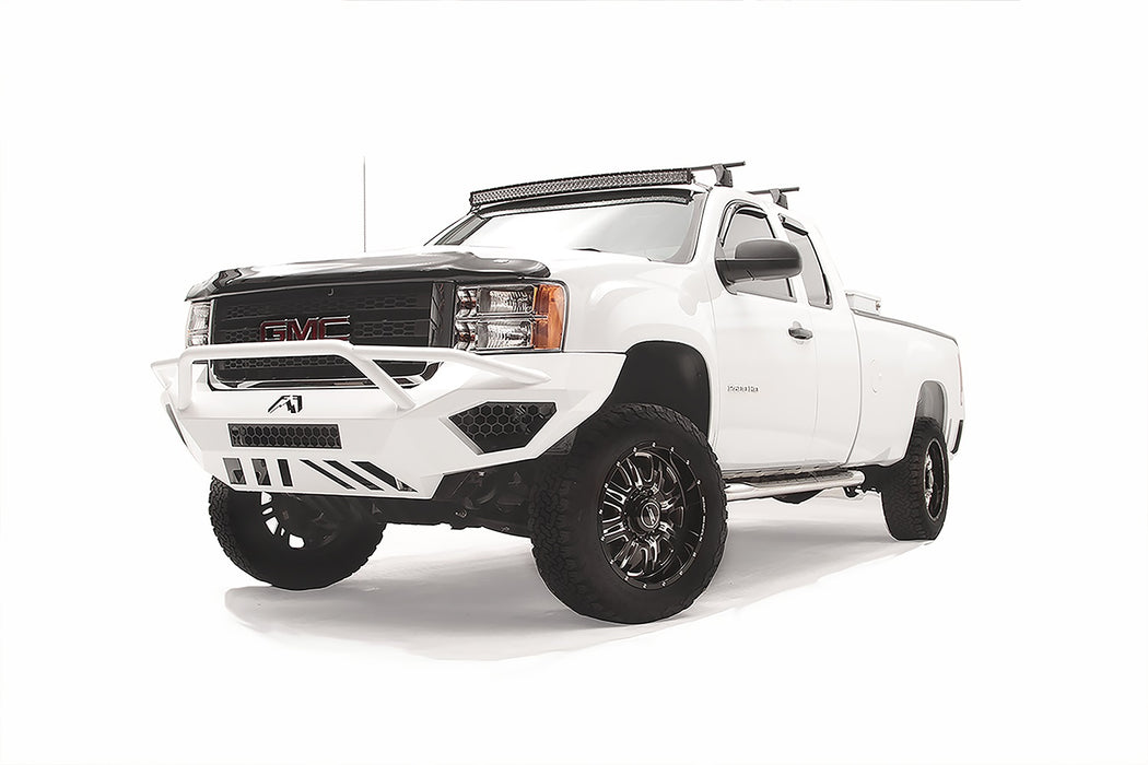 Fab Fours GM11-V2852-1 Vengeance Front Bumper; 2 Stage Black Powder Coated; w/Pre-Runner Grill Guard; - Truck Part Superstore