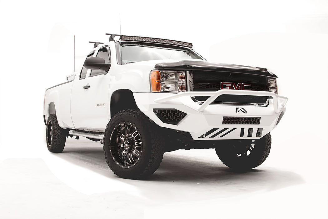 Fab Fours GM11-V2852-B Vengeance Front Bumper; Uncoated/Paintable; w/Pre-Runner Grill Guard; [AWSL]; - Truck Part Superstore