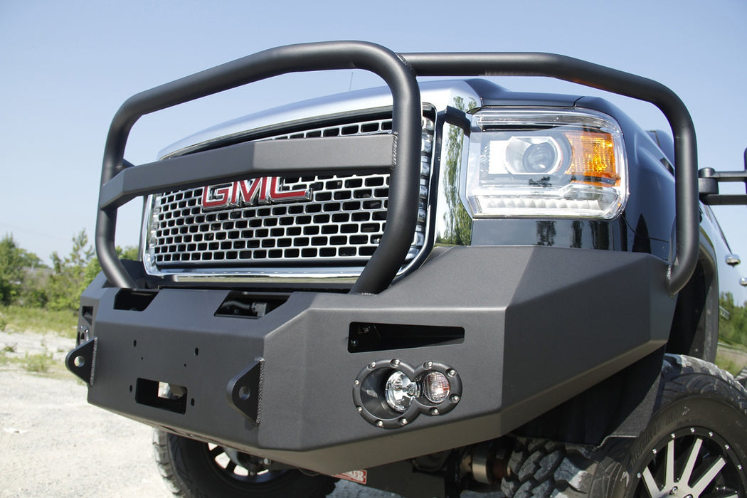 Fab Fours GM14-A3150-B Premium Heavy Duty Winch Front Bumper - Truck Part Superstore
