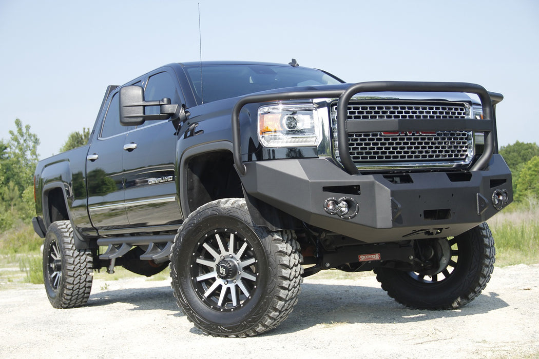 Fab Fours GM14-A3150-B Premium Heavy Duty Winch Front Bumper - Truck Part Superstore