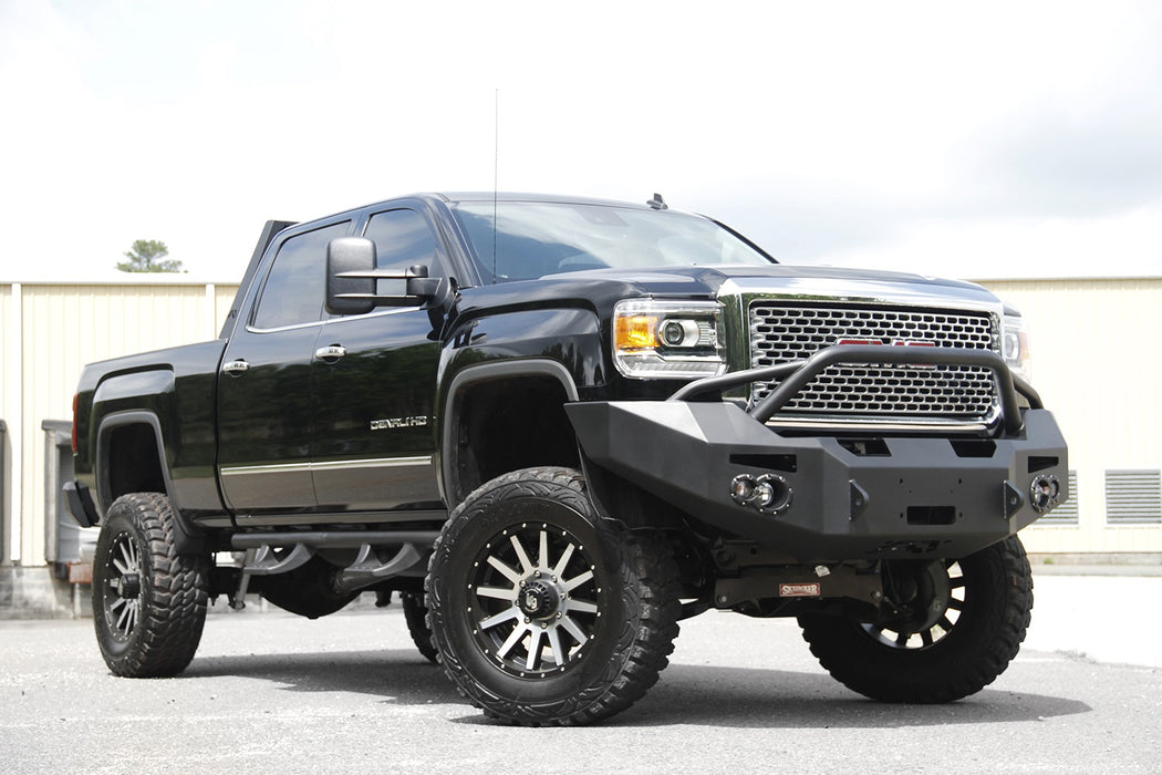 Fab Fours GM14-A3152-B Premium Heavy Duty Winch Front Bumper - Truck Part Superstore