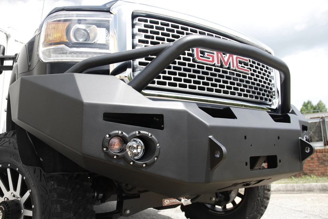 Fab Fours GM14-A3152-1 Premium Heavy Duty Winch Front Bumper - Truck Part Superstore