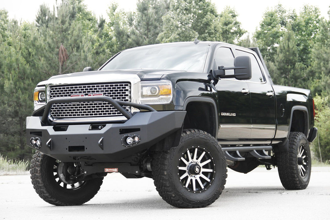 Fab Fours GM14-A3152-B Premium Heavy Duty Winch Front Bumper - Truck Part Superstore