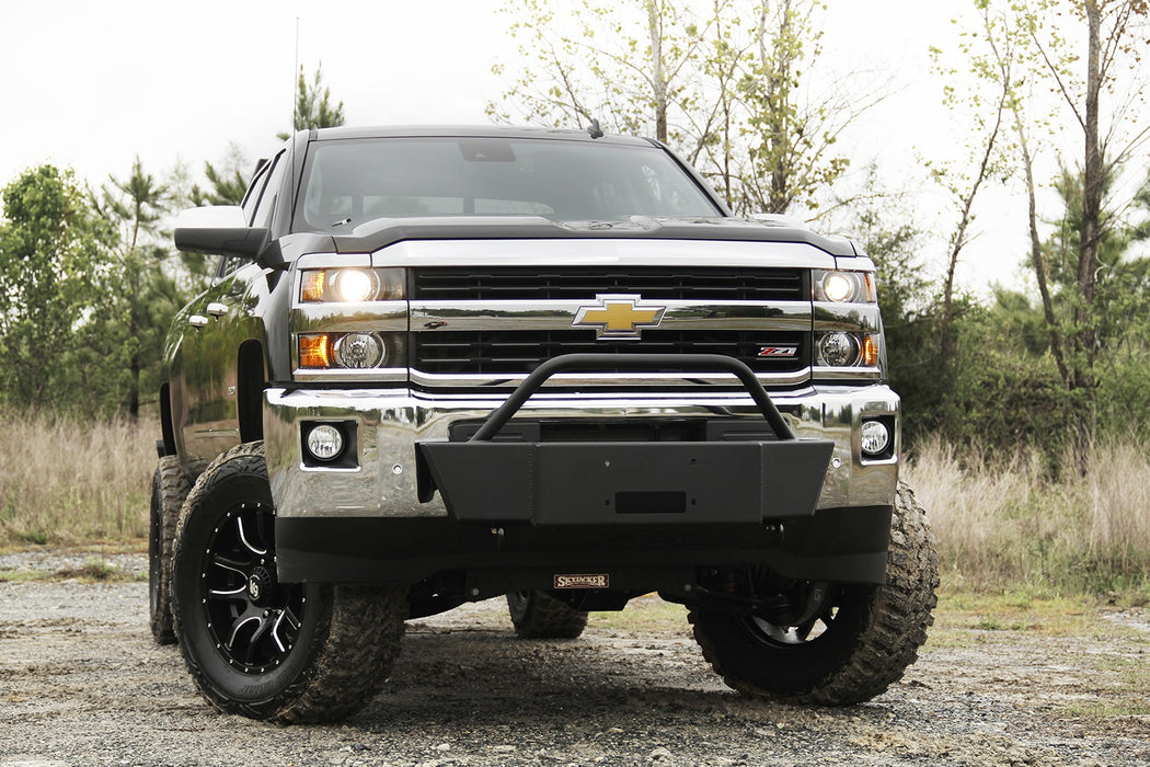 Fab Fours GM15-N3060-1 Large Frame Winch Mount; Large Frame 2 Stage Black Powder Coated; - Truck Part Superstore
