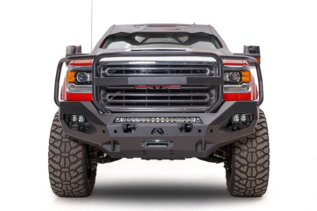 Fab Fours GM15-X2850-1 Matrix Front Bumper; 2 Stage Black Powder Coat; Full Grill Guard; - Truck Part Superstore