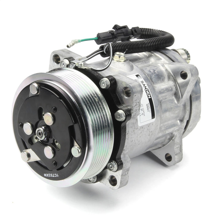 Lokar GMLS5025 Sanden 709 Air Conditioning Compressor; Cast Finish; - Truck Part Superstore