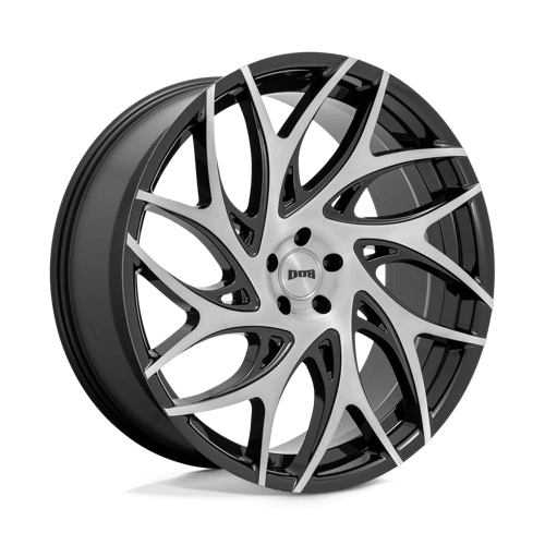 DUB 1PC S260240073+10 S260 24X10 5X5.0 BRS-GBLK-DDT-SPK 10MM - Truck Part Superstore