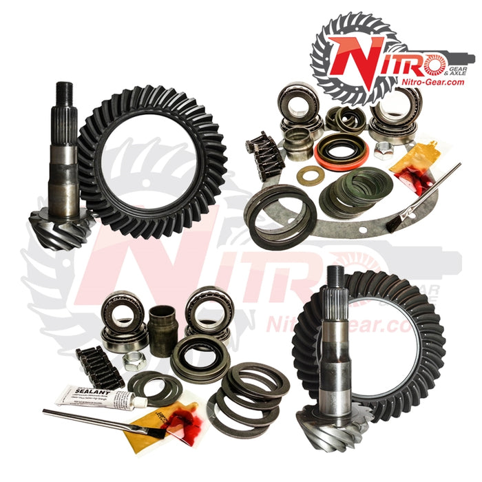 Nitro Gear & Axle GPWJZJ44-4.11 96-98 Jeep Grand Cherokee ZJ 99-04 WJ W/ Dana 30 Short/Dana 44HD Rear 4.11 Ratio Front/Rear Gear Package Kit Nitro Gear and Axle - Truck Part Superstore