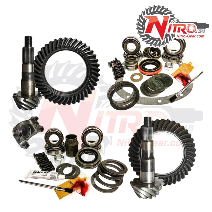Nitro Gear & Axle GPWJZJ44-4.88 96-98 Jeep Grand Cherokee ZJ 99-04 WJ W/ Dana 30 Short/Dana 44HD Rear 4.88 Ratio Front/Rear Gear Package Kit Nitro Gear and Axle - Truck Part Superstore