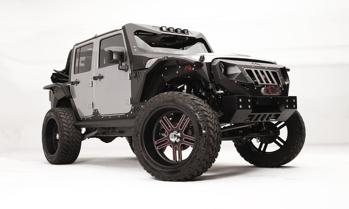 Fab Fours GR1005-1 Grumper Crash Bar; 2 Stage Black Powder Coated; - Truck Part Superstore