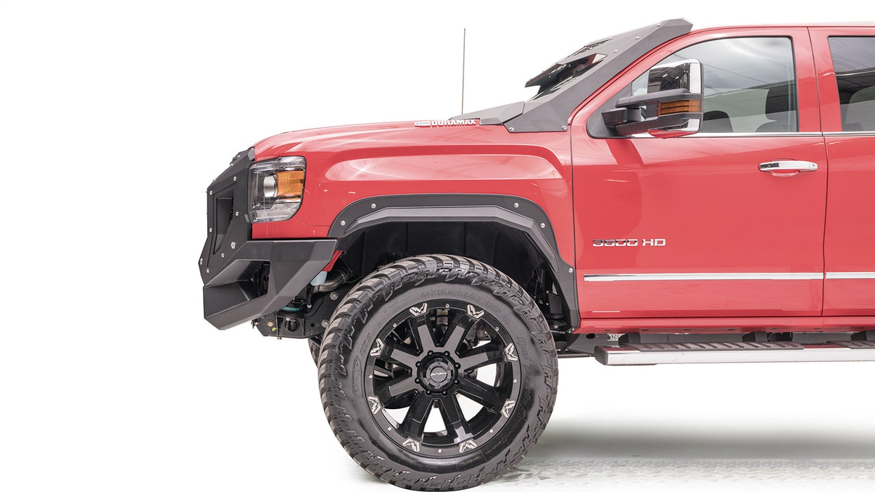 Fab Fours GR3100-1 Grumper Front Bumper; 2 Stage Black Powder Coated; - Truck Part Superstore