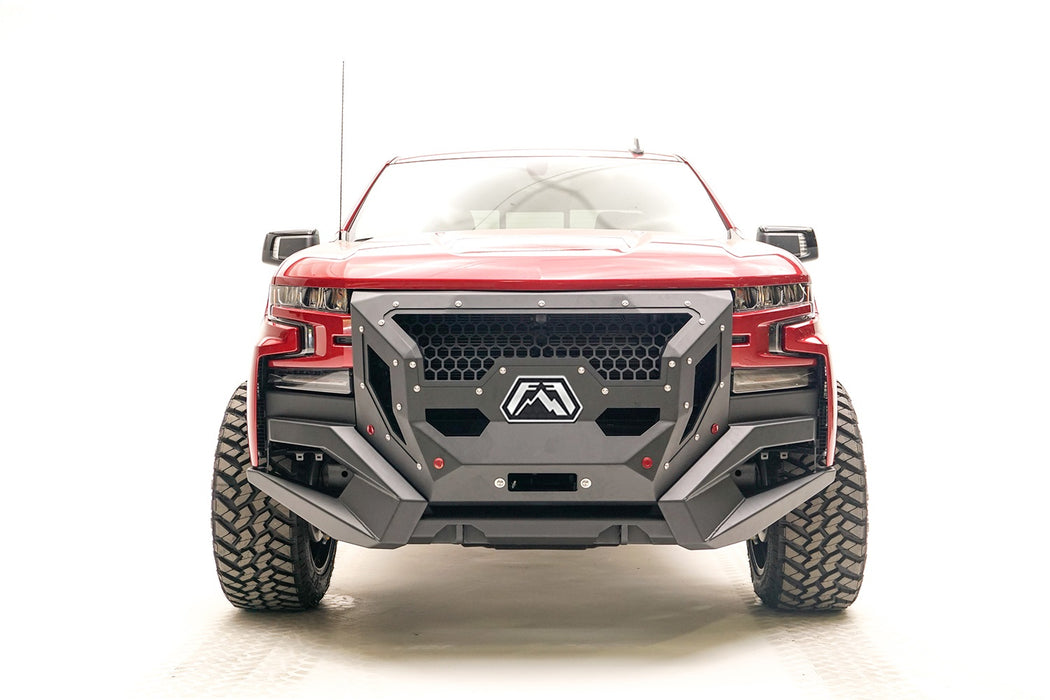 Fab Fours GR4000-B Grumper Front Winch Bumper; Uncoated/Paintable; - Truck Part Superstore