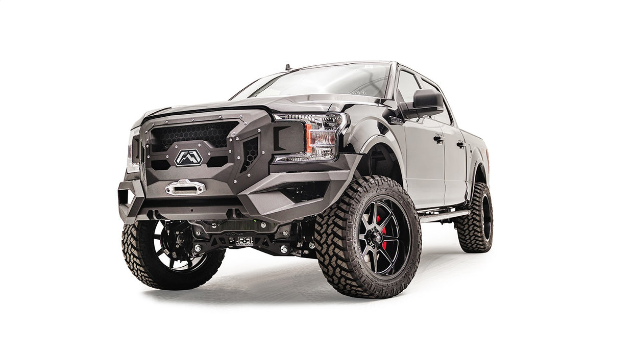 Fab Fours GR4500-1 Grumper Front Winch Bumper; 2 Stage Black Powder Coated; - Truck Part Superstore