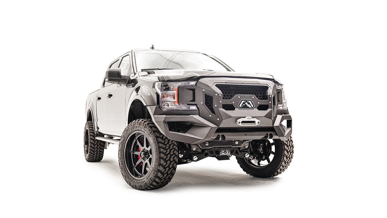 Fab Fours GR4500-1 Grumper Front Winch Bumper; 2 Stage Black Powder Coated; - Truck Part Superstore