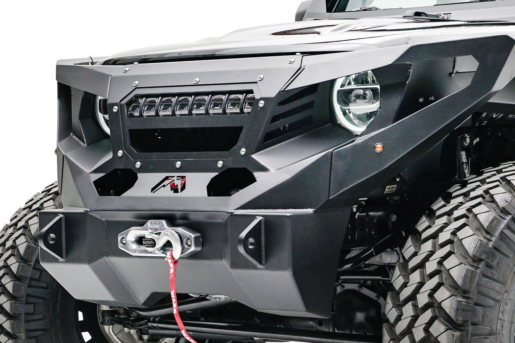 Fab Fours GR4606-B Grumper Light Bar Mount; 20 In. Light Bar; 11 Gauge Steel Construction; Bare; - Truck Part Superstore
