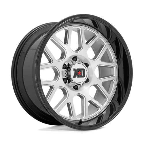 XD XD84922287544N XD849 22X12 8X170 BRUSH-MILL BLK-LP -44MM - Truck Part Superstore