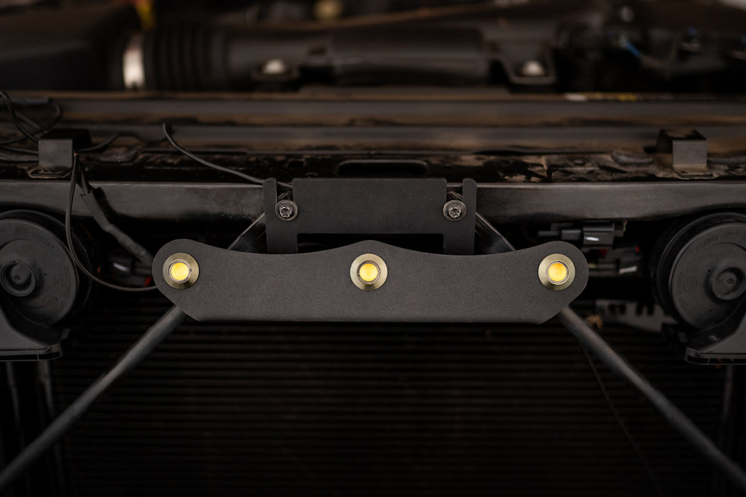 DV8 Offroad GRGL-01 Grille Marker Light Kit; 3 pc.; Includes Bracket; Amber; - Truck Part Superstore