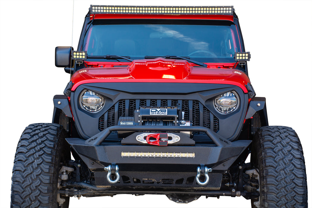 DV8 Offroad GRJL-01 DV8 Offroad Jeep JL Replacement Grill Black DV8 Offroad - Truck Part Superstore