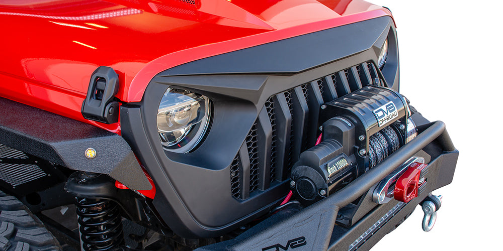 DV8 Offroad GRJL-01 DV8 Offroad Jeep JL Replacement Grill Black DV8 Offroad - Truck Part Superstore