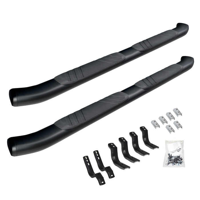 Go Rhino 685451687CB 5" OE Xtreme Composite Side Steps with Mounting Brackets Kit - Black - Truck Part Superstore