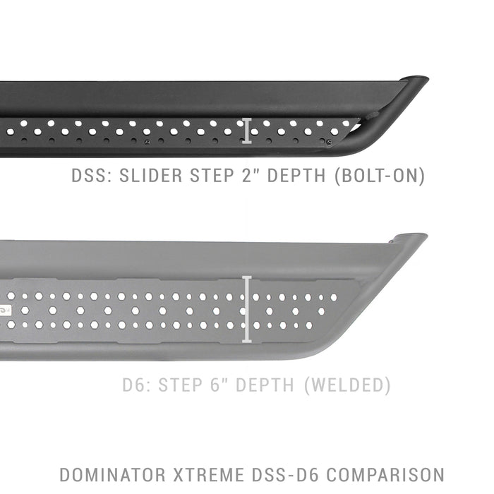 Go Rhino DSS4399T Dominator Xtreme DSS Side Steps with Rocker Panel Mounting Bracket Kit - Truck Part Superstore