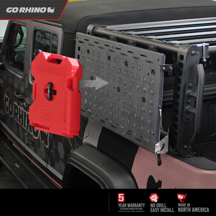 Go Rhino 5950110T Convenient fold down table and accessory mounting solution  for XRS Xtreme Rack - Truck Part Superstore