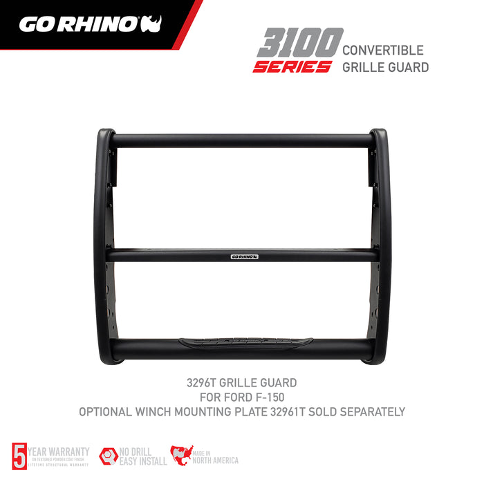 Go Rhino 3296T Center bumper and grille protection for front of vehicle - Truck Part Superstore