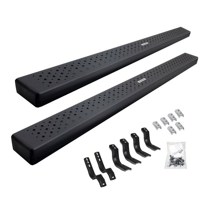Go Rhino 6863435180T Stamped steel hex pattern step provides maximum grip - Truck Part Superstore