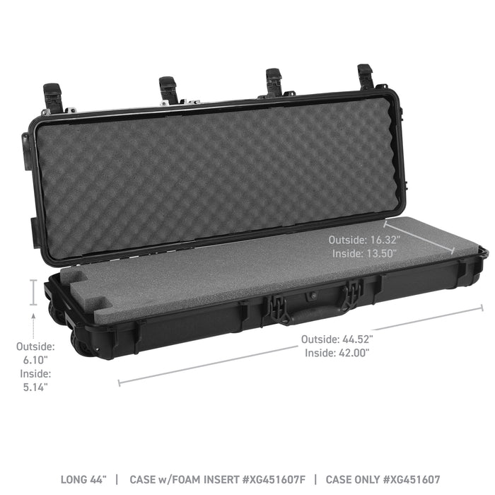 Go Rhino XG451607F Xventure Gear Hard Case With Foam - Long Box 45" - Truck Part Superstore