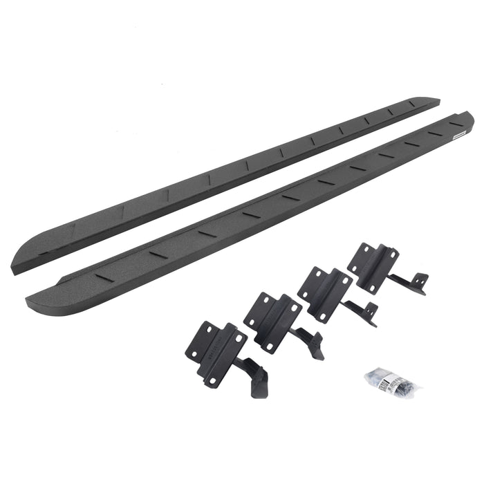 Go Rhino 63417780ST RB10 Slim Line Running Boards with Mounting Brackets Kit - Truck Part Superstore