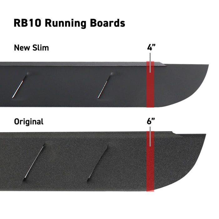 Go Rhino 63429980SPC RB10 Slim Line Running Boards with Mounting Brackets Kit - Truck Part Superstore