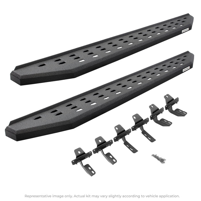 Go Rhino 69450673T RB20 Running Boards with Mounting Brackets Kit - Truck Part Superstore