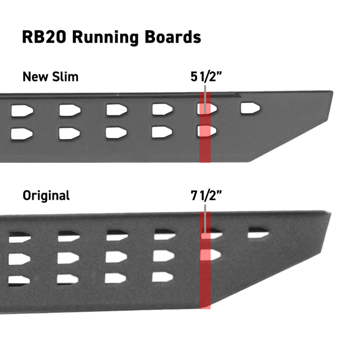 Go Rhino 69415587SPC RB20 Slim Line Running Boards with Mounting Brackets Kit - Truck Part Superstore