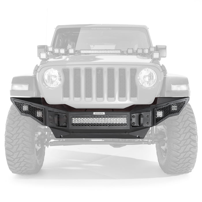 Go Rhino 331200T Rockline Winch-Ready Full Width Bumper For Jeep - Truck Part Superstore