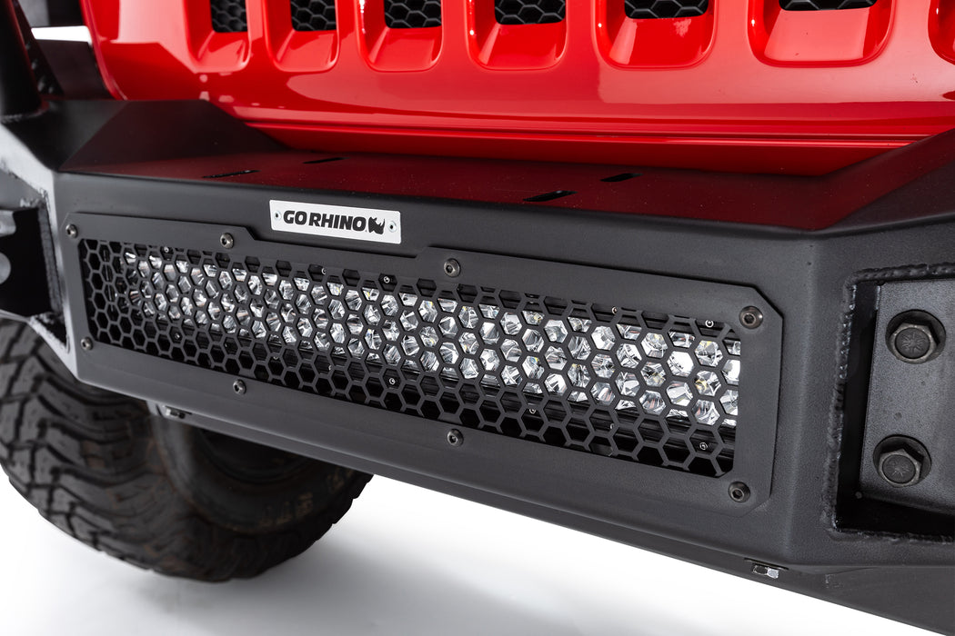 Go Rhino 331200T Rockline Winch-Ready Full Width Bumper For Jeep - Truck Part Superstore