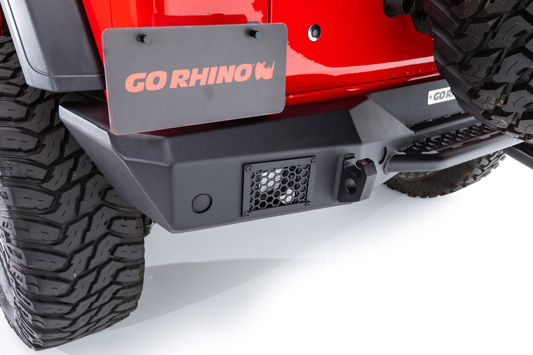 Go Rhino 371200T Rockline Rear Full Width Bumper for Jeep Wrangler JL - Truck Part Superstore