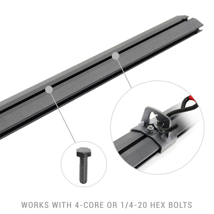 Go Rhino 5935011T Provides side mounting rail to XRS cross bar kits - Truck Part Superstore