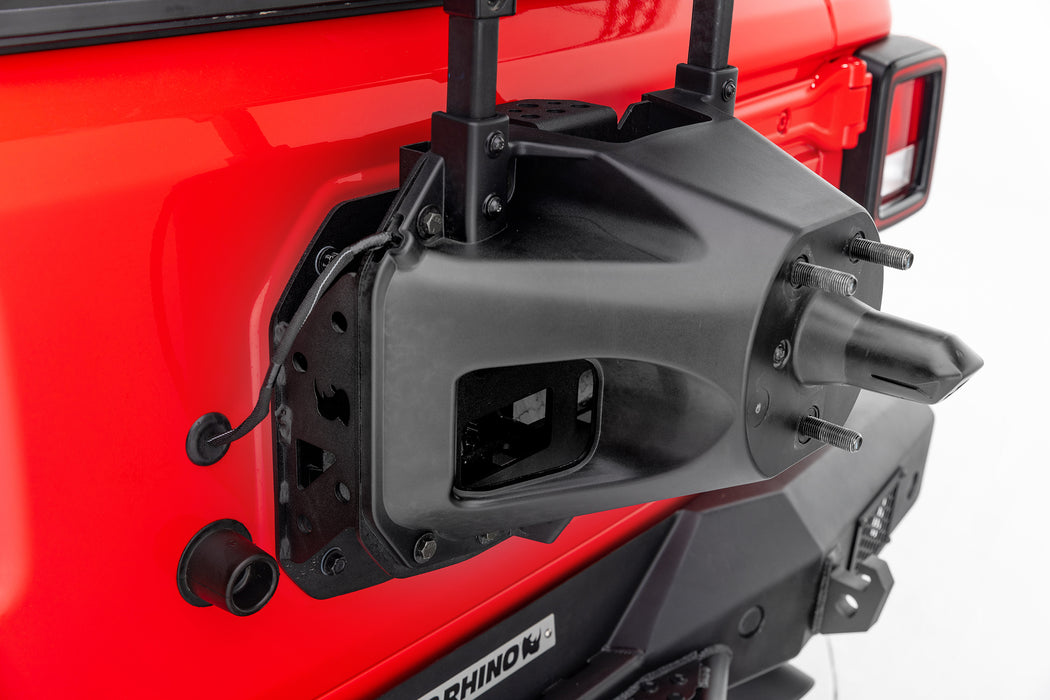 Go Rhino 372000T Rockline Spare Tire Relocation Kit for Jeep Wrangler JL fits up to 40" tire - Truck Part Superstore