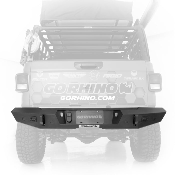 Go Rhino 273120T Trailline Rear Full Width Bumper for Jeep Gladiator JT - Truck Part Superstore