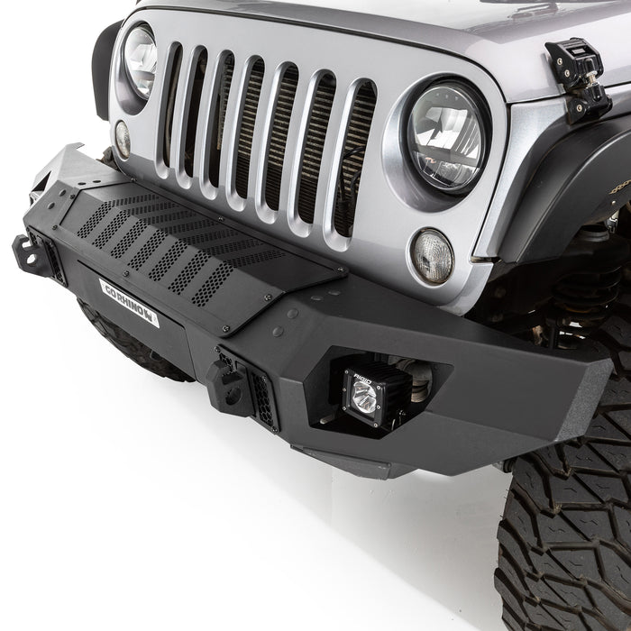 Go Rhino 230116T Trailline Winch Ready Front Straight Bumper For Jeep - Truck Part Superstore