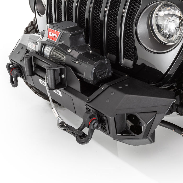Go Rhino 230111T Trailline Winch Ready Front Stubby Bumper For Jeep - Truck Part Superstore