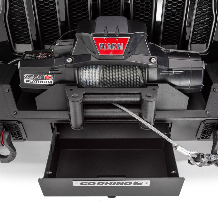 Go Rhino 230111T Trailline Winch Ready Front Stubby Bumper For Jeep - Truck Part Superstore