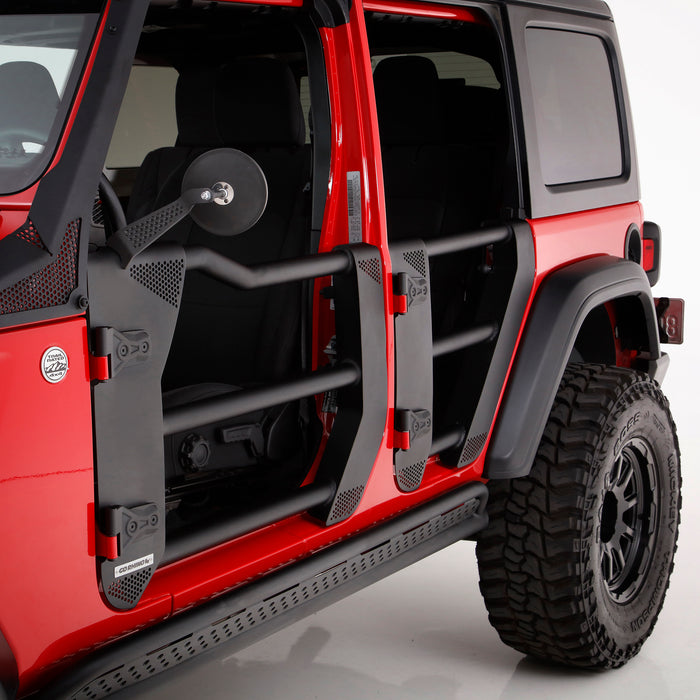Go Rhino 572601 Trailline Tube Doors, Front pair for Jeep JL/JLU and JT - Truck Part Superstore