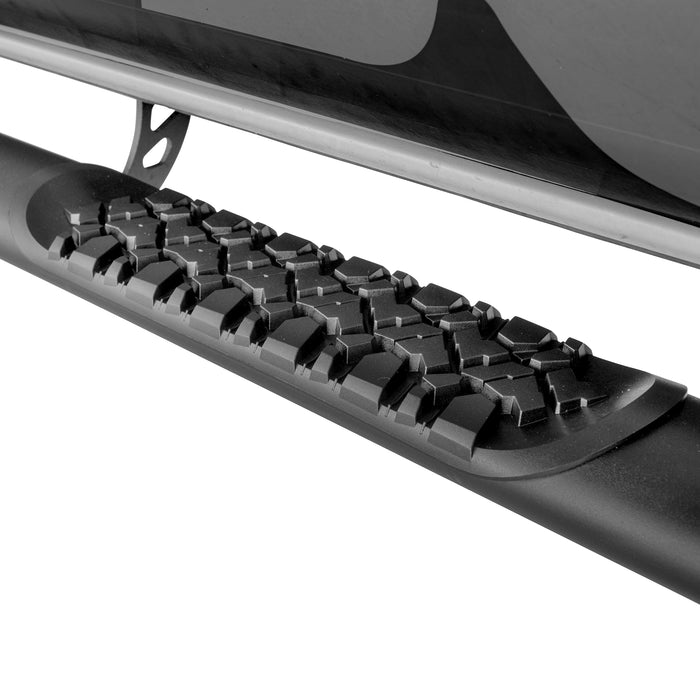Go Rhino V3450674T V-Series V3 Aluminum Side Steps and Mounting Brackets Kit - Textured Black - Truck Part Superstore
